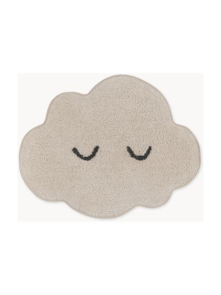 Tapis en coton bio Cloud, Coton, Beige clair, larg. 57 x long. 82 cm