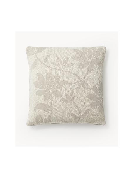 Funda de cojín bordada Anslei, 100% algodón, Beige, An 45 x L 45 cm