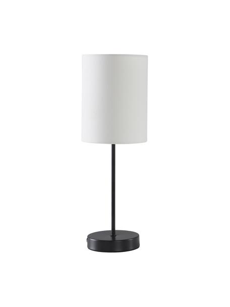 Klasická stolová nočná lampa Seth, 2 ks, Čierna, biela, Ø 15 x V 45 cm