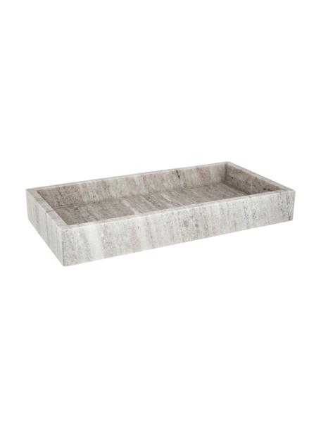 Klein decoratief dienblad Venice van marmer, Marmer

Omdat marmer een natuurproduct is, kunnen er afwijkingen in kleur en vorm voorkomen., Travertijn look, grijs, B 30 x D 15 cm