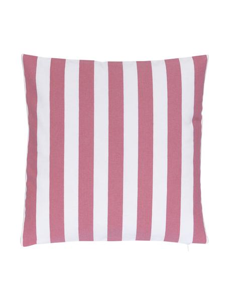 Federa arredo a righe color rosa/bianco Timon, 100% cotone, Rosa, bianco, Larg. 40 x Lung. 40 cm
