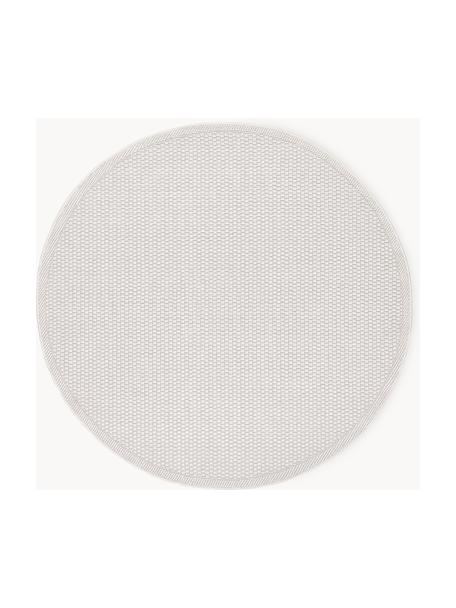Alfombra redonda de interior/exterior Toronto, 100% polipropileno, Blanco crema, Ø 150 cm (Tamaño M)