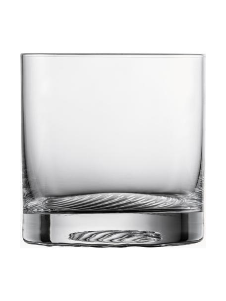 Křišťálové sklenice na whisky Echo, 4 ks, Tritanové křišťálové sklo, Transparentní, Ø 9 cm, V 9 cm, 390 l
