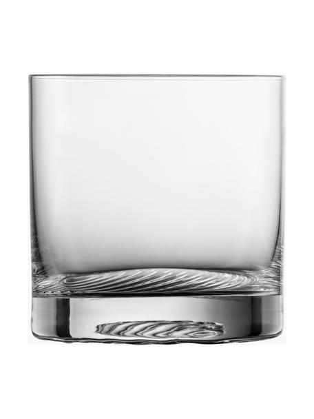 Kristall-Whiskygläser Echo, 4 Stück, Tritan-Kristallglas, Transparent, Ø 9 x H 9 cm, 390 ml