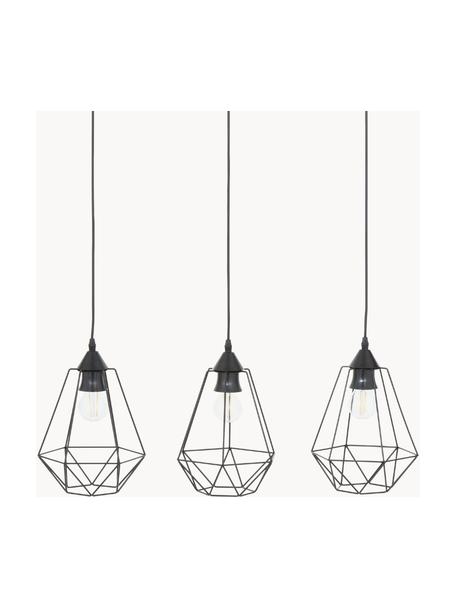 Hanglamp Wire, Zwart, B 75 x H 25 cm