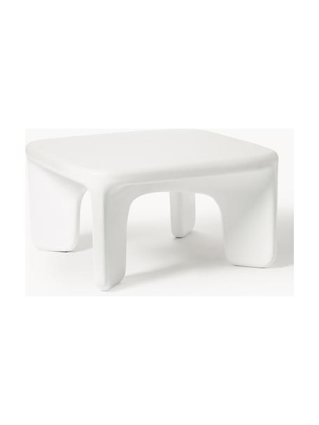 In- & outdoorsalontafel Clay, Glasvezel, Wit, B 75 x D 75 cm