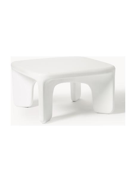 Interiérový/exteriérový konferenční stolek Clay, Skleněné vlákno, Bílá, Š 75 cm, H 75 cm