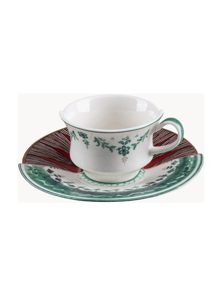Tasse à café avec sous-tasse en porcelaine Hybrid, Porcelaine Fine Bone China, Multicolore, Ø 7 x haut. 5 cm, 100 ml