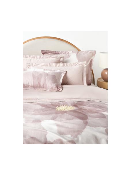 Povlak na přikrývku z bavlněného saténu Alyssa, Odstíny růžové, Š 240 cm, D 220 cm