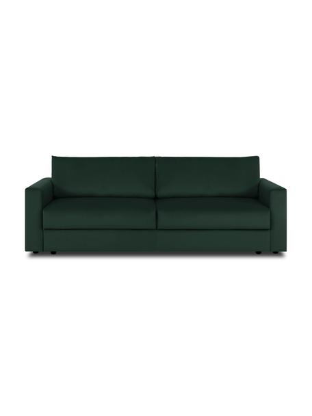 Samt-Schlafsofa Tasha, Bezug: Samt (100% Polyester) Der, Gestell: Massives Kiefernholz, FSC, Samt Grün, B 235 x T 100 cm