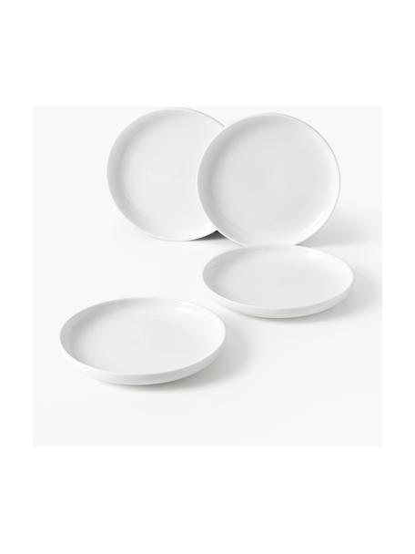 Piatto piano in porcellana Nessa 2 pz, Porcellana a pasta dura di alta qualità, Bianco latte lucido, Ø 26 cm