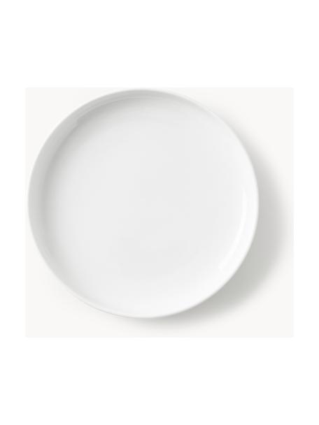 Assiettes plates en porcelaine Nessa, 2 pièces, Porcelaine de haute qualité, émaillé, Blanc cassé, haute brillance, Ø 26 cm