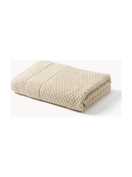 Handdoek Katharina met honingraatpatroon in verschillende formaten, Beige, Badhanddoek, B 100 x L 150 cm