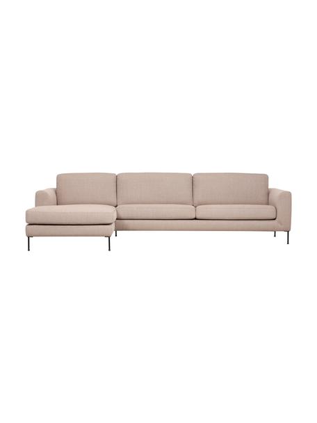 Rohová sedačka s kovovými nohami Cucita (4místná), Taupe, Š 302 cm, H 163 cm, levé rohové provedení