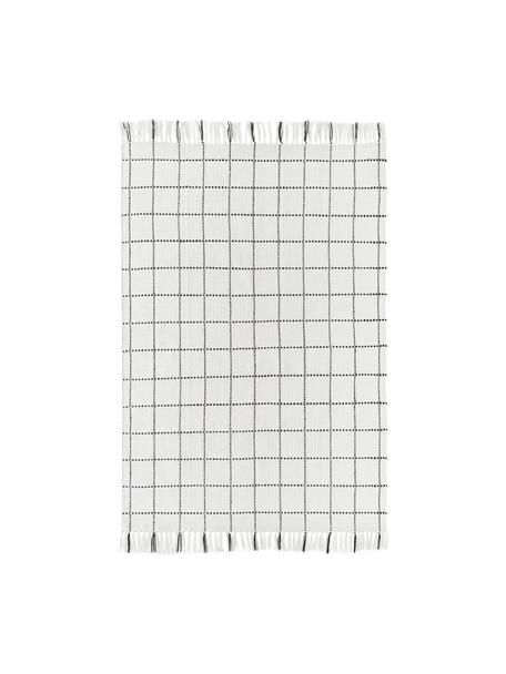In- & Outdoor Teppich Prague mit Fransen, 100  % Polyester, GRS-zertifiziert
 
Das in diesem Produkt verwendete Material ist schadstoffgeprüft und zertifiziert nach STANDARD 100 by OEKO-TEX®, 11-62055, Shirley., Weiß, Schwarz, B 80 x L 150 cm (Größe XS)