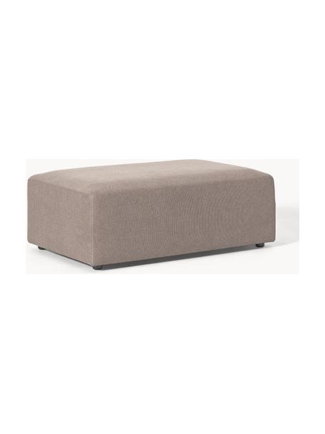 Puf reposapiés grande Melva, Tapizado: 100% poliéster Alta resis, Estructura: madera de pino y abeto ma, Patas: plástico., Tejido gris pardo, An 116 x F 72 cm