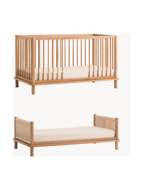 Cuna cama infantil extensible de madera de roble Latitude, 70 x 140 cm, Madera de roble, Madera de roble, An 70 x L 140 cm