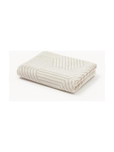 Ręcznik z bawełny Fatu, różne rozmiary, Odcienie jasnego beżowego, Ręcznik kąpielowy, S 100 x D 150 cm