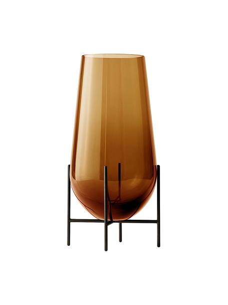 Ručne fúkaná podlahová váza Échasse, Váza: hnedá Konštrukcia: bronz, Ø 30, V 60 cm
