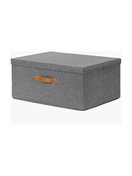 Aufbewahrungsbox Premium, Dunkelgrau, Braun, B 54 x T 40 cm