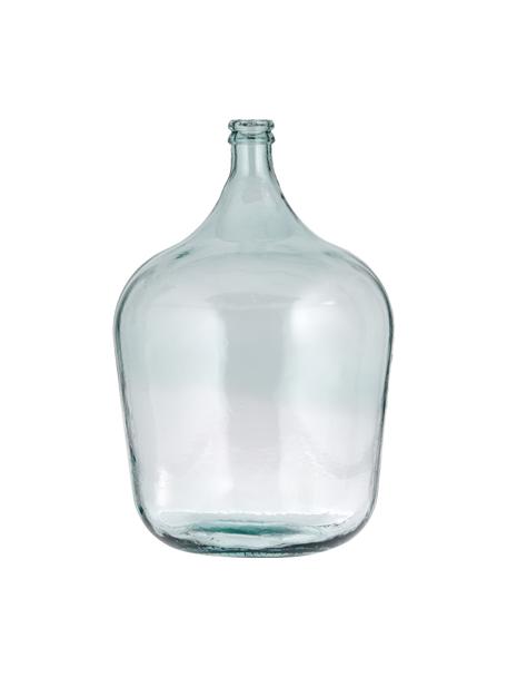 Vaso da terra in vetro riciclato Beluga, Vetro riciclato, certificato GRS, Azzurro, Ø 40 x Alt. 56 cm