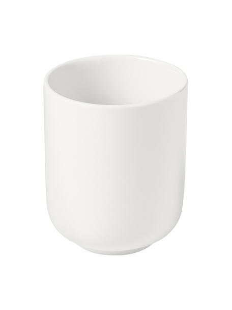 Tazza caffè in porcellana Nessa 4 pz, Porcellana a pasta dura di alta qualità, Bianco, Ø 8 x Alt. 10 cm