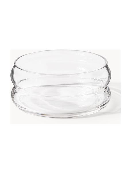 Ručne fúkaná miska Bubbly, Sodno-vápenaté sklo, Priehľadná, Ø 12 x V 5 cm