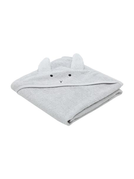Ręcznik dla dzieci Albert Rabbit, 100% bawełna organiczna (frotte) z certyfikatem GOTS, Szary, S 70 x D 70 cm
