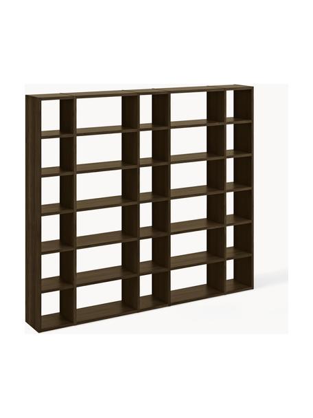 Grote houten wandrek Pombal, Walnoothoutfineer, spaanplaat

Dit product is gemaakt van duurzaam geproduceerd, FSC®-gecertificeerd hout., Hout, donkerbruin gelakt, B 255 x H 224 cm