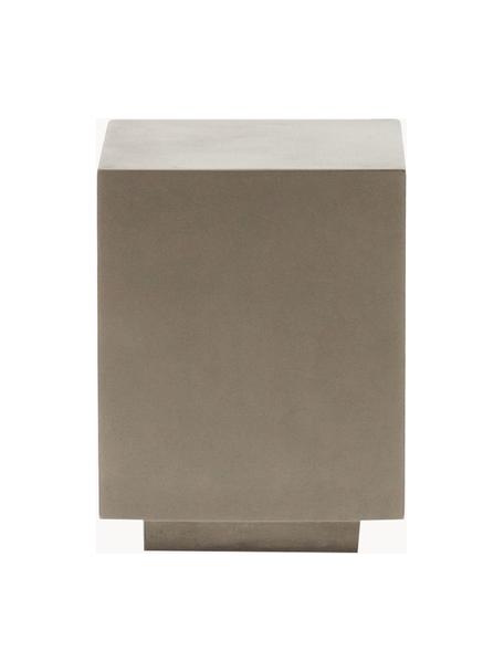 Garten-Beistelltisch Rustella, 100 % Cement fiber, Greige, B 35 x H 46 cm