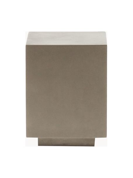Tavolino da giardino Rustella, 100% fibra di cemento, Greige, Larg. 35 x Alt. 46 cm