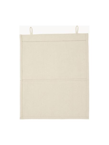 Portaoggetti da parete in cotone Storage, 100% cotone, Bianco latte, Larg. 36 x Alt. 50 cm