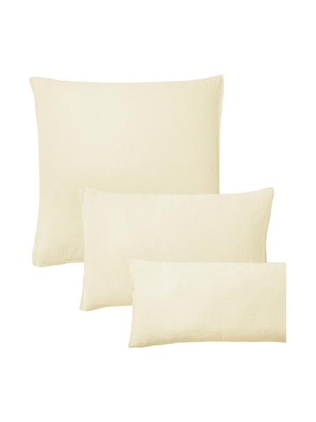 Funda de almohada de muselina Odile, Amarillo, An 50 x L 70 cm