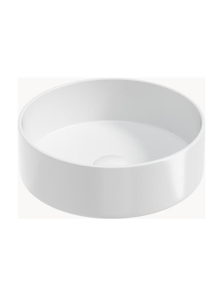 Umywalka nablatowa z ceramiki Orsal, Ceramika, Biały, Ø 41 x W 12 cm