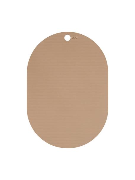 Set de table beige Ribbo, 2 pièces, Silicone, Beige, larg. 33 x long. 46 cm