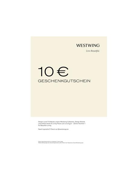 Gutschein zum Ausdrucken, Digitaler Gutschein zum selbst Ausdrucken und sofort verwenden! 
Nach Zahlungseingang erhältst Du direkt eine E-Mail mit dem Link zu Deinem Gutschein. Du kannst einfach die PDF-Datei abspeichern und ausdrucken., Cremeweiß, Schwarz, 10