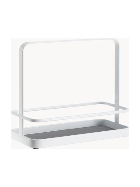 Plateau de rangement de cuisine Tower, Blanc, larg. 21 x haut. 18 cm