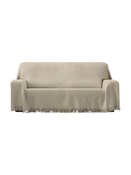 Wielofunkcyjna narzuta na sofę Amazonas, 80% bawełna, 20% inne włókna, Szarozielony, S 230 x D 260 cm