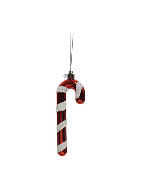 Décoration sapin de Noël Candy, 2 pièces, Rouge, blanc, larg. 4 x haut. 12 cm