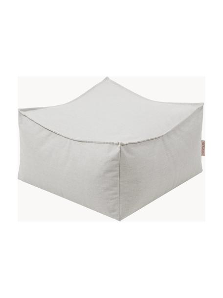 Pouf de jardin Stay, Tissu gris clair, larg. 60 x haut. 33 cm