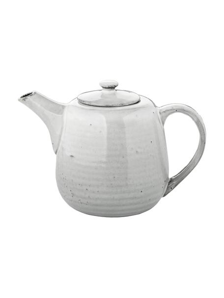 Handgemaakte theepot Nordic Sand, 1.3 L, Keramiek, Grijs-, beigetinten, 1.3 L