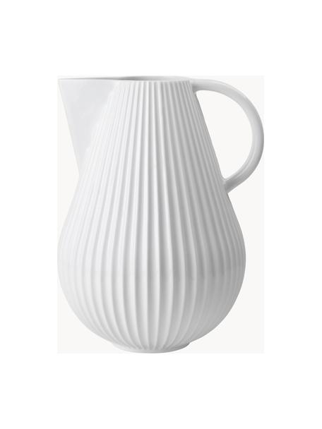 Carafe à eau en porcelaine Tura, 4 L, Porcelaine, Blanc, 4 L
