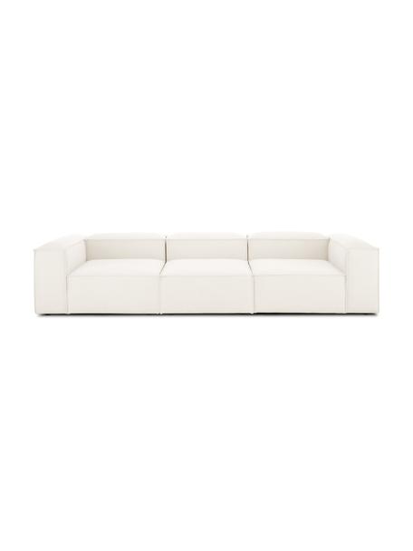 Divano componibile 4 posti Lennon, Rivestimento: 100% poliestere Con 115.0, Struttura: legno di pino massiccio, , Piedini: plastica, Tessuto beige, Larg. 327 x Prof. 119 cm
