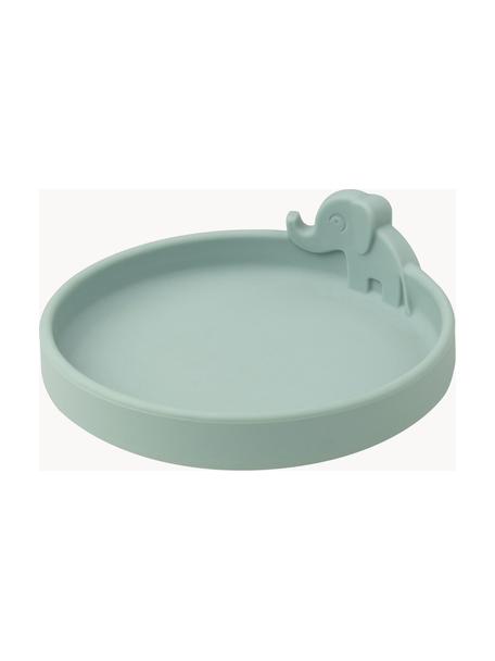 Assiette pour enfants Peekaboo, 100 % silicone de qualité alimentaire, Vert sauge, Ø 16 cm