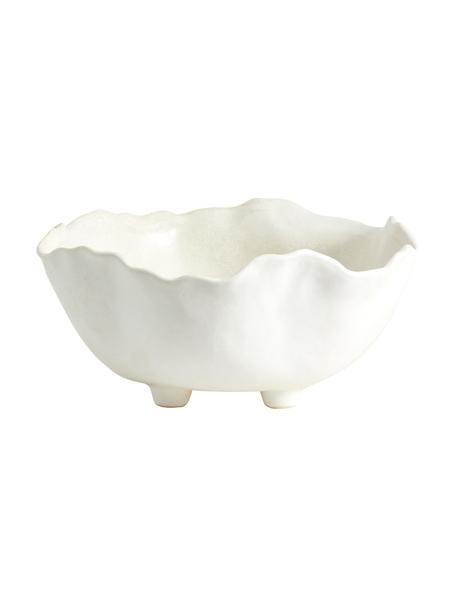 Serveerschaal Kauai van keramiek, verschillende formaten, Keramiek, Crèmekleurig, Ø 26 x H 11 cm