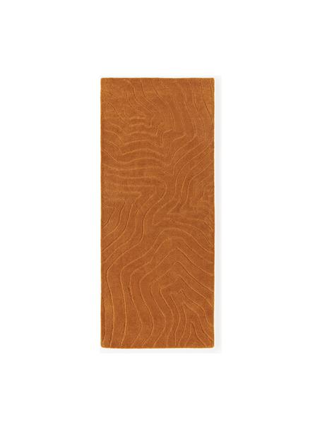 Tapis de couloir en laine tuftée main Aaron, 100 % laine, certifiée RWS

Les tapis en laine peuvent perdre des fibres lors des premières semaines et des peluches peuvent se former, ce phénomène est naturel et diminue à mesure de votre usage et du temps, Jaune moutarde, larg. 80 x long. 200 cm