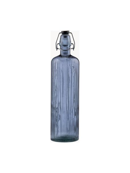 Wasserflasche Kusintha, 1.2 L, Glas, Blau, 1.2 L