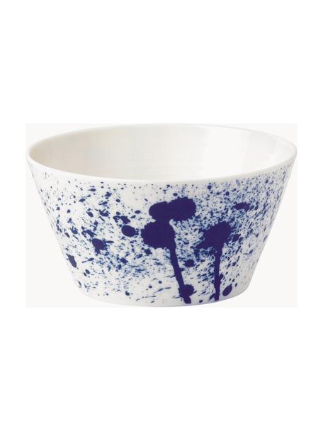 Cuenco de porcelana Pacific Blue, Porcelana, Abstracto, Ø 15 x Al 8 cm