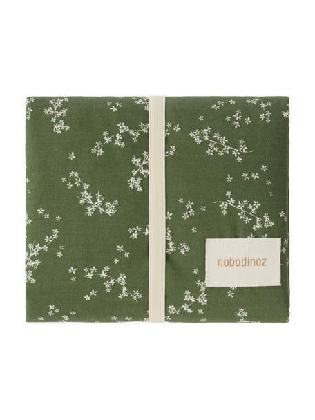 Colchón cambiador de algodón ecológico Stories, Funda: 100% algodón orgánico, ce, Verde oscuro, blanco Off White, An 45 x L 65 cm