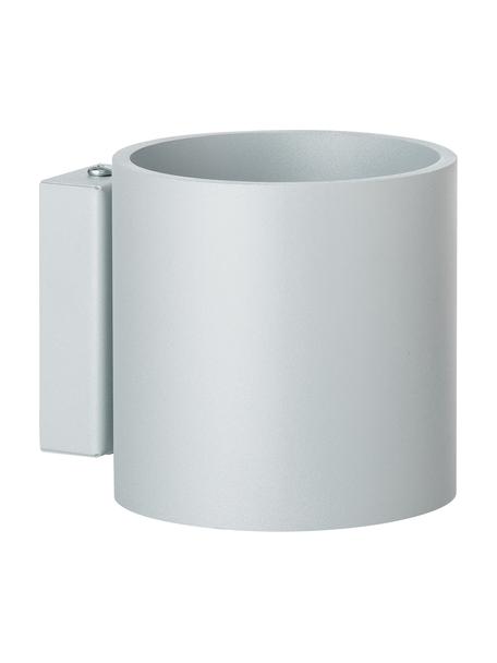 Applique color grigio Roda, Paralume: alluminio verniciato a po, Grigio, Larg. 10 x Alt. 10 cm